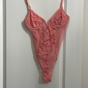 Pink Lace bodysuit